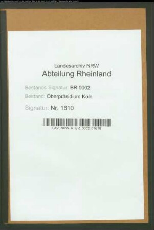 Vierteljährliche Sanitätsberichte Reg. Bez. Köln