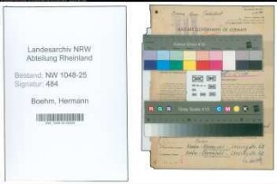 Entnazifizierung Hermann Boehm , geb. 08.09.1898 (Baecker)