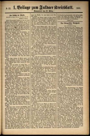 Zweite Ausgabe vom Samstag, den 17. März 1900.