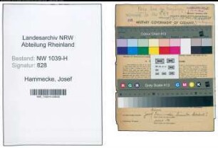 Entnazifizierung Josef Hammecke , geb. 03.07.1897 (Kaufmann)