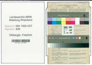 Entnazifizierung Friedrich Olsberger , geb. 21.10.1890 (Postbeamter)