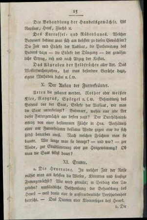 X. Der Anbau der Futterkräuter.