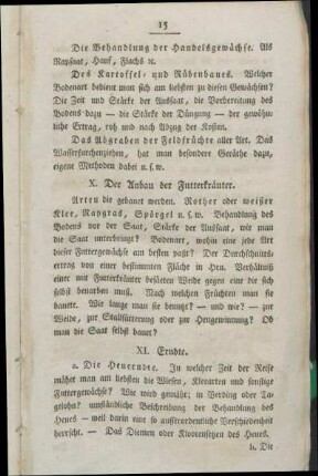 X. Der Anbau der Futterkräuter.