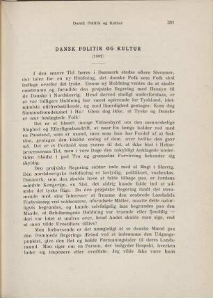 Dansk Politik og Kultur (1902)
