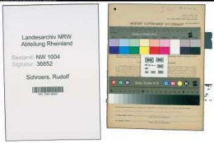 Entnazifizierung Rudolf Schroers , geb. 26.04.1920 (Gastwirt)