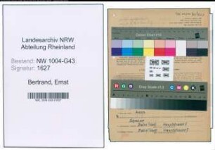 Entnazifizierung Ernst Bertrand , geb. 05.05.1883 (Techniker)