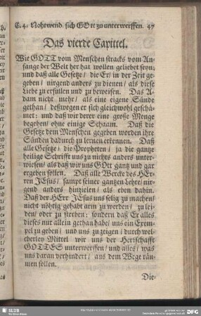 Das vierde Capittel