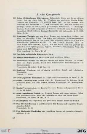 2. Altes Kunstgewerbe (Nr. 513-530)