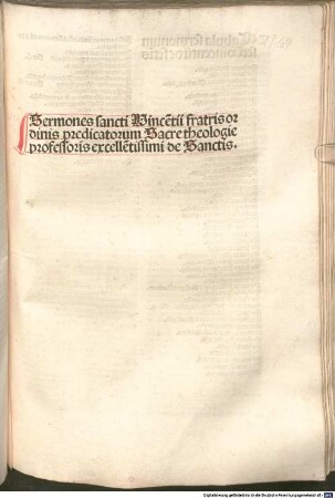 Sermones de tempore et de sanctis : P. 1-3. 3, Sermones de sanctis