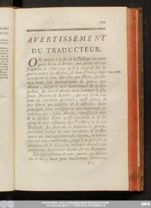 Avertissement Du Traducteur.