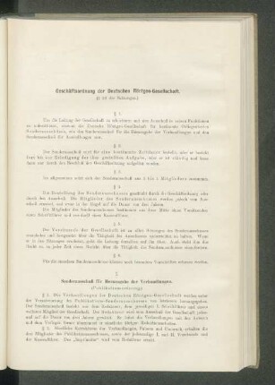 Geschäftsordnung der Deutschen Röntgen-Gesellschaft.