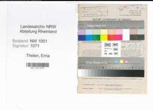 Entnazifizierung Erna Thelen , geb. 14.11.1888 ()