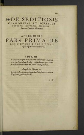 De seditiosis clamoribus et scriptis