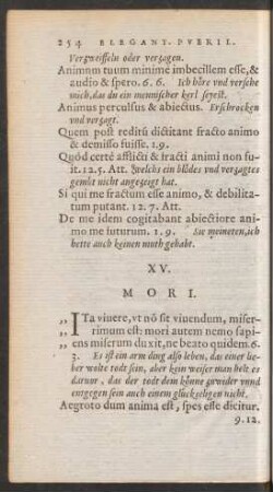 XV. Mori.