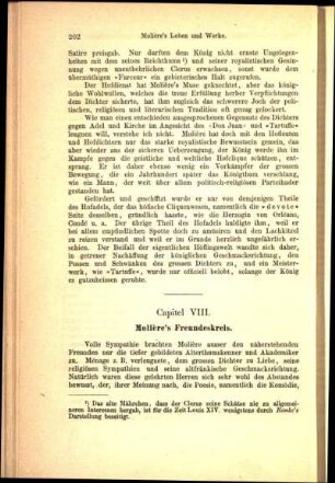 Capitel VIII. Molière's Freundeskreis.