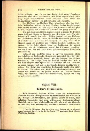 Capitel VIII. Molière's Freundeskreis.