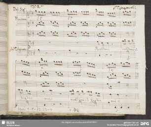 Ciro riconosciuto. Excerpts - Mus.1-F-82,22-4 : S, strings, b