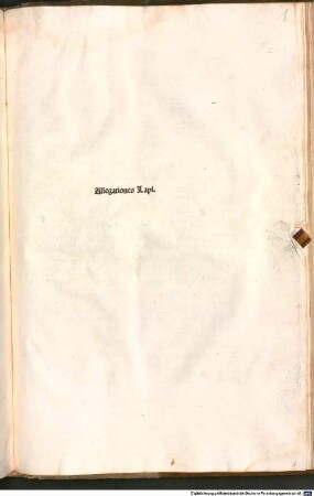 Allegationes