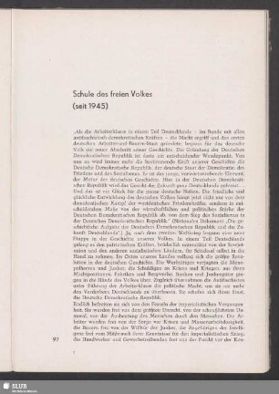 Schule des freien Volkes (seit 1945)