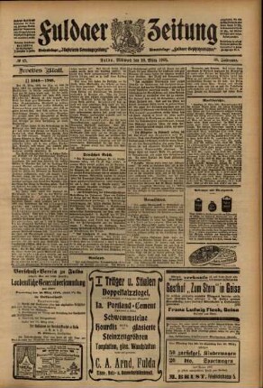 Zweite Ausgabe vom Mittwoch, den 18. März 1908.