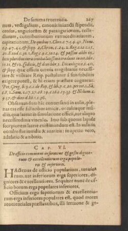 Cap. VI. De officio communi in sermone & gestu digniorum & excellentiorum erga populares & inferiores.