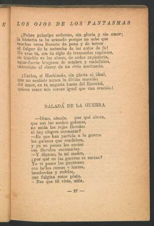 Balada de la guerra
