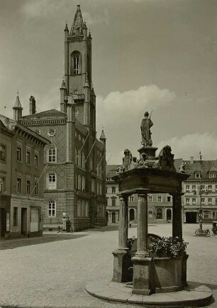 Kamenz, Andreasbrunnen : Kamenz. Andreasbrunnen, Marktplatz