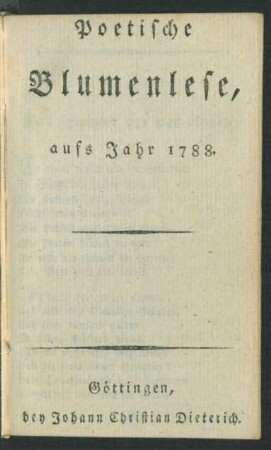 1788: Mvsen Almanach