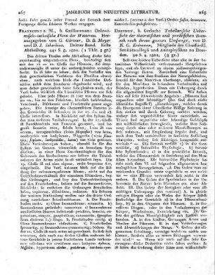 Frankfurt ä. M., b. Guilhanman : Oekonomisch-technische Flora der Wetterau. Herausgegeben von G. Gärtner, D. B. Meyer und D. J. Scherbius. Dritter Band. Erste Abtheilung. 441 S. 8. 1801.