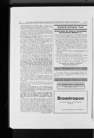Reichsverband der Zahnärzte Deutschlands, Bezirksverband Hamburg e.V.