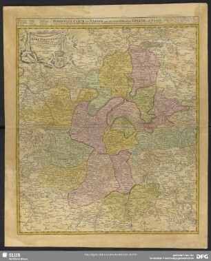 Agri Parisiensis Tabula particularis, qua maxima Pars Insulae