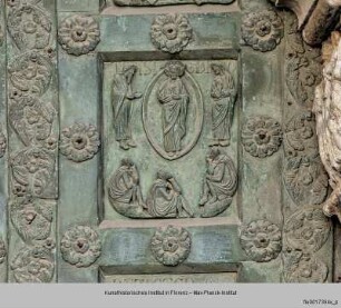 Bronzetür des Westportals : Verklärung Christi