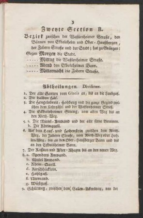 Zweyte Section B.