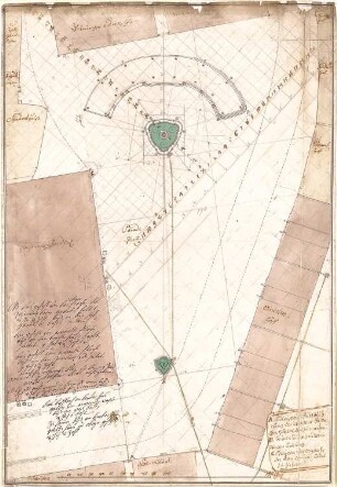 Pedetti, Peter Moritz (Maurizio); Eichstätt; Residenz (Codex Aureatinus) - Residenzplatz (Grundriss)