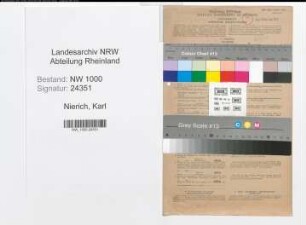 Entnazifizierung Karl Nierich, geb. 16.06.1891 (Kinobesitzer)