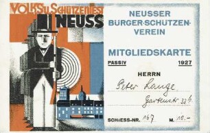 Festkarte Neuss 1927