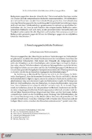 2. Forschungsgeschichtliche Positionen