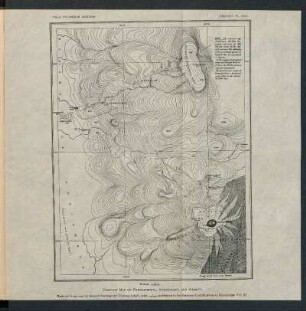 Pl. XVIII. - Contour map of Popocatepetl, Ixtaccihuatl and vicinity. : Reduced from map by August Sonntag and Thomas Jekyll, scale 1:100000, published in Smithsonian Contributions to Knowledge, Vol. XI.