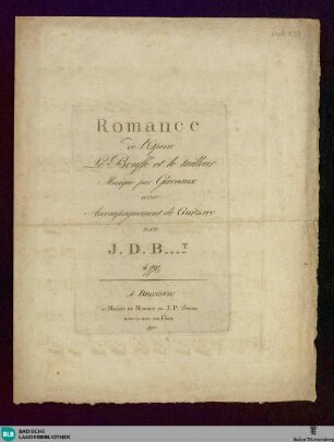 Romance de l'Opera Le Bouffe et le tailleur