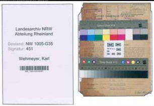 Entnazifizierung Karl Wehmeyer , geb. 27.09.1913 (Grafiker)