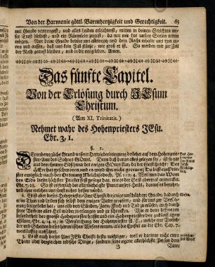 65-79, Das fuenfte Capitel