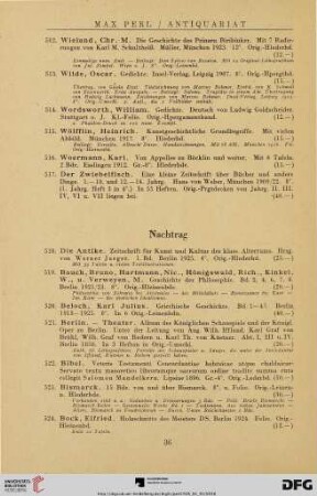 Nachtrag (Nr. 518-597)