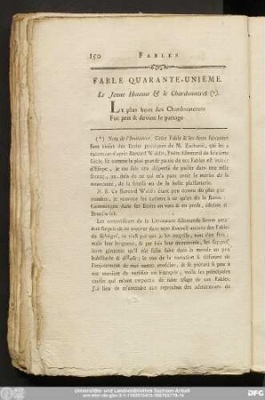 Fable Quarante-Unieme. Le Jeune & le Chardonneret.