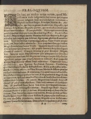 Praeloquium