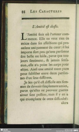 L' Amitié est chaste