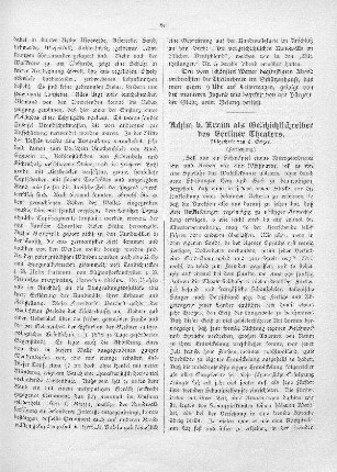 Achim v. Arnim als Geschichtsschreiber des Berliner Theaters