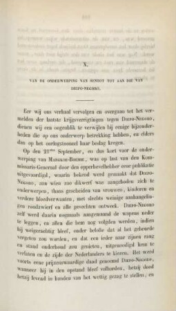 X. Van de onderwerping van Sentot tot aan die van Diepo-Negoro