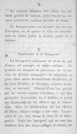 3. Organisation de la Bourgeoisie.