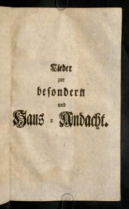 815-956, Lieder zur besondern und Haus-Andacht