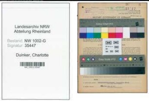 Entnazifizierung Charlotte Duinker, geb. 05.09.1894 (Pensionsinhaberin)